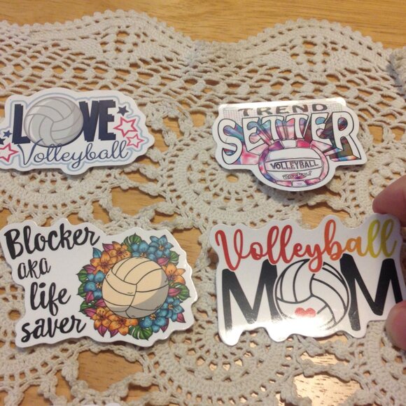 Volleyball stickers for cellphones, laptop, lockers, crafts, scrapbooking - Picture 2 of 6